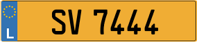 Trailer License Plate